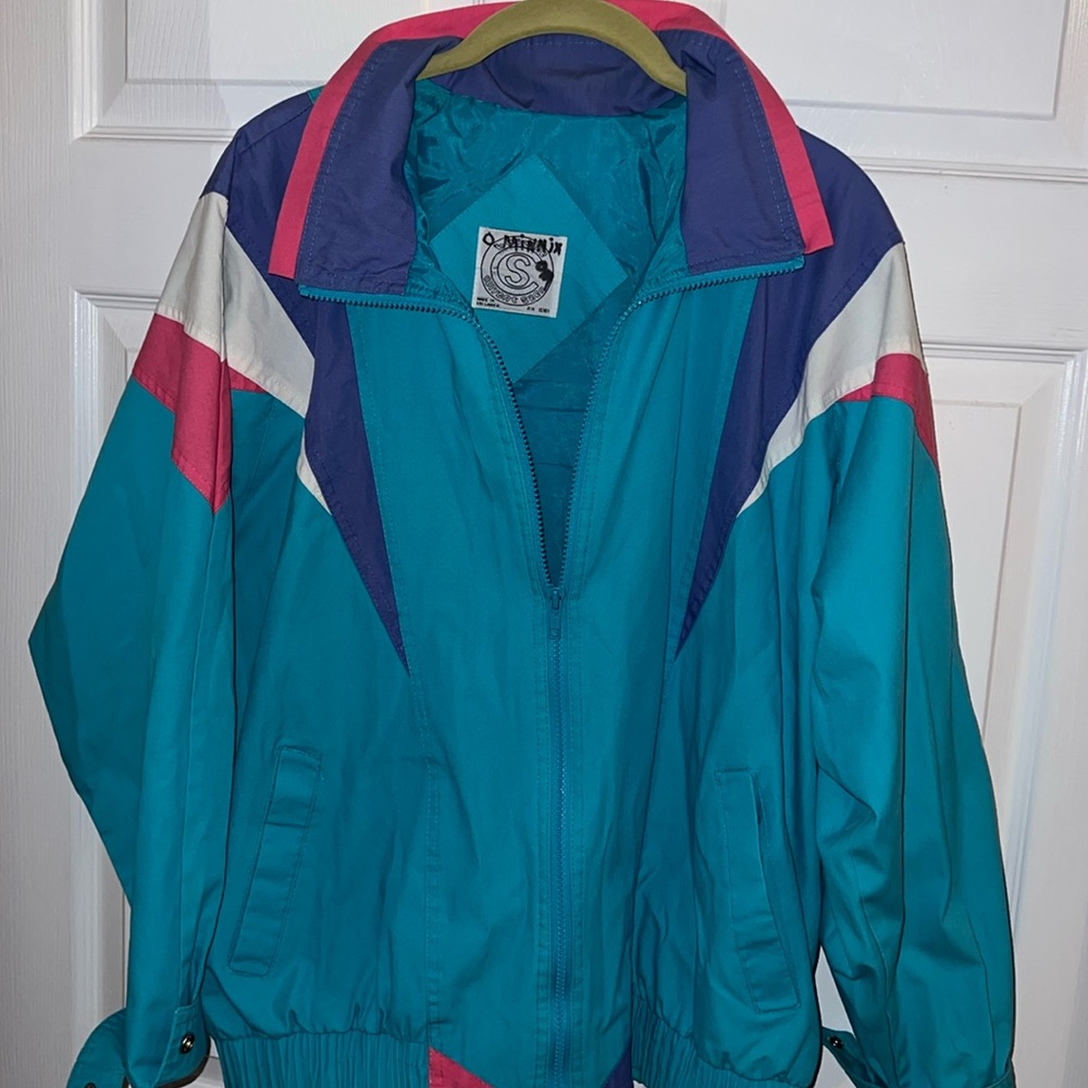 Vintage 1980s Be in the Current Seen windbreaker jacket